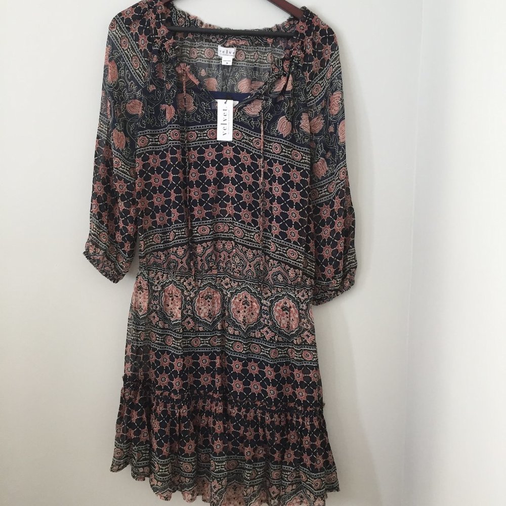 velvet by Graham and Spencer  smocked dress